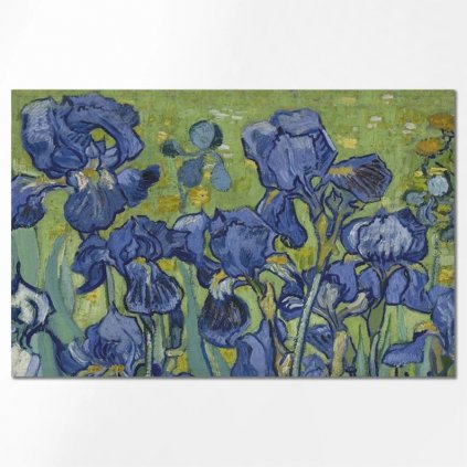 Lněné prostírání 48x32 cm Vincent Van Gogh Kosatce /Irisis