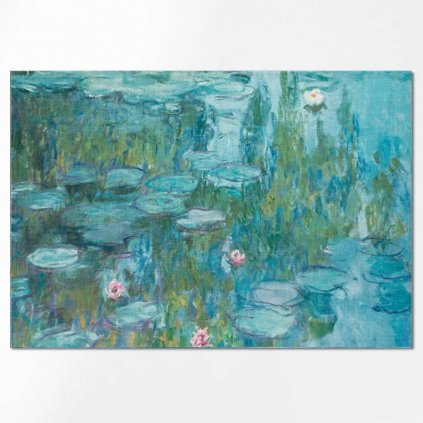 Lněné prostírání 48x32 cm Claude Monet Lekníny / Lilies