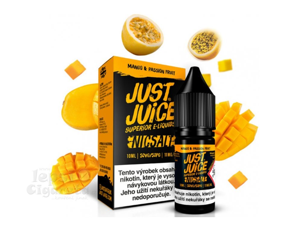 liquid just juice salt mango passion fruit 10ml 11mg
