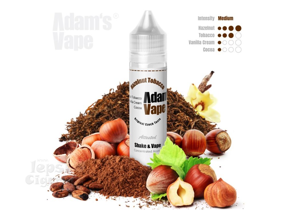 prichut adams vape shake and vape 12ml hazelnut tobacco