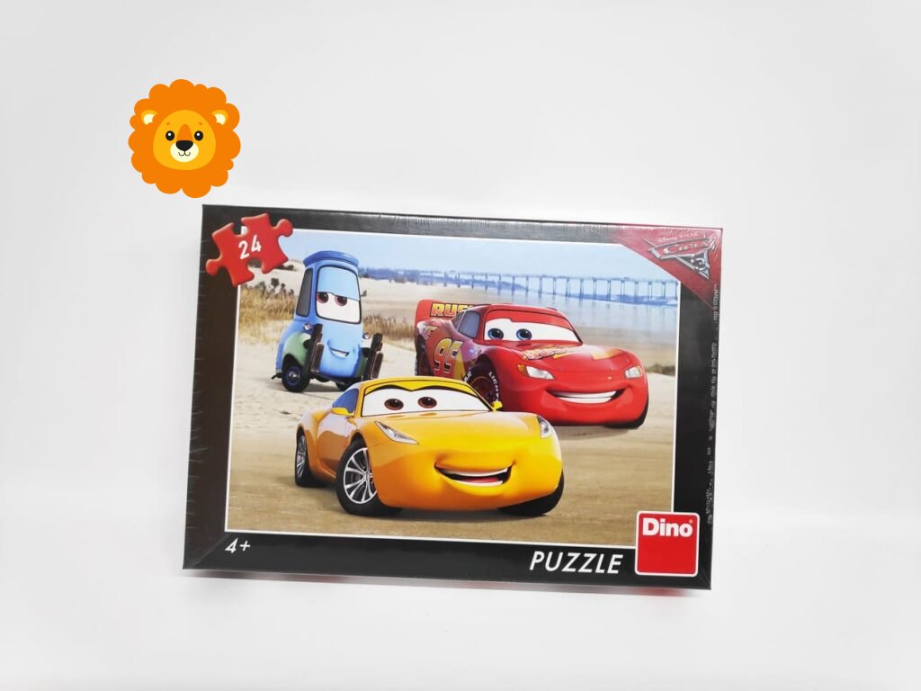 Puzzle Cars/Auta na pláži 24 dílků 26x18 cm v krabici 27x19x3,5cm