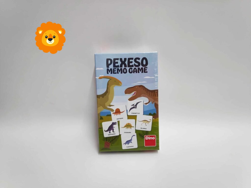 Pexeso Dinosauři 48ks pevných kartiček v krabičce 11,5x18x3,5cm