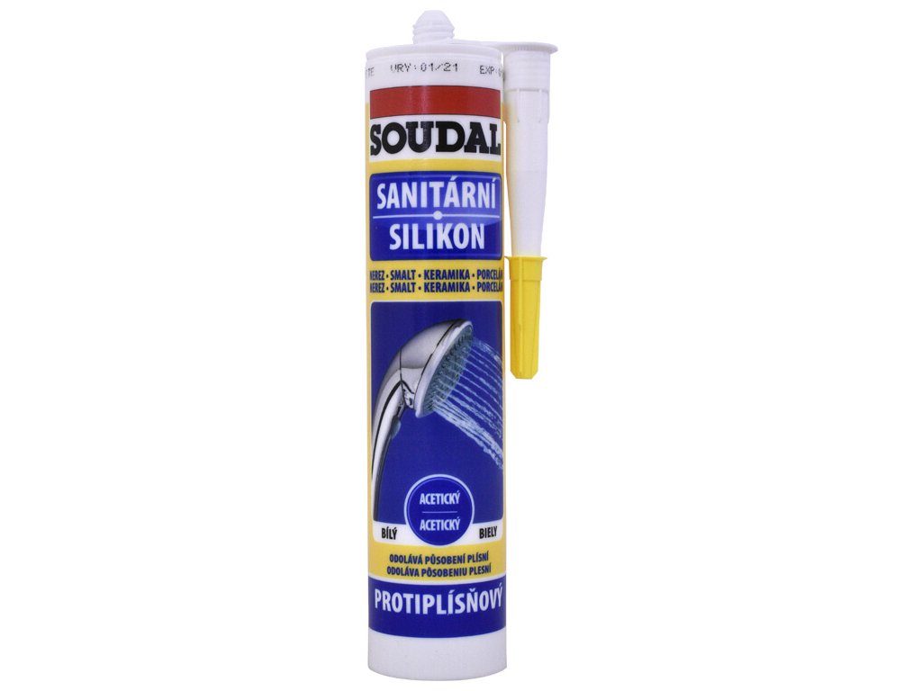 SOUDAL sanitární silikon 300 ml bílý