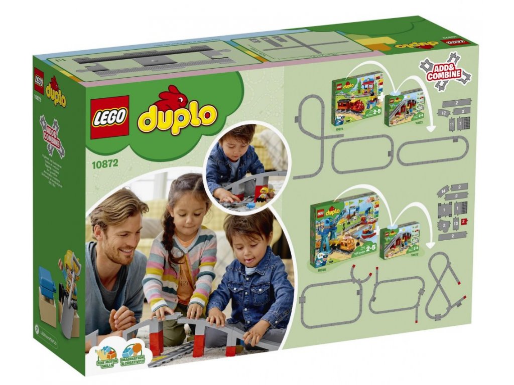 LEGO DUPLO® Town 10872 Doplňky k vláčku – most a koleje