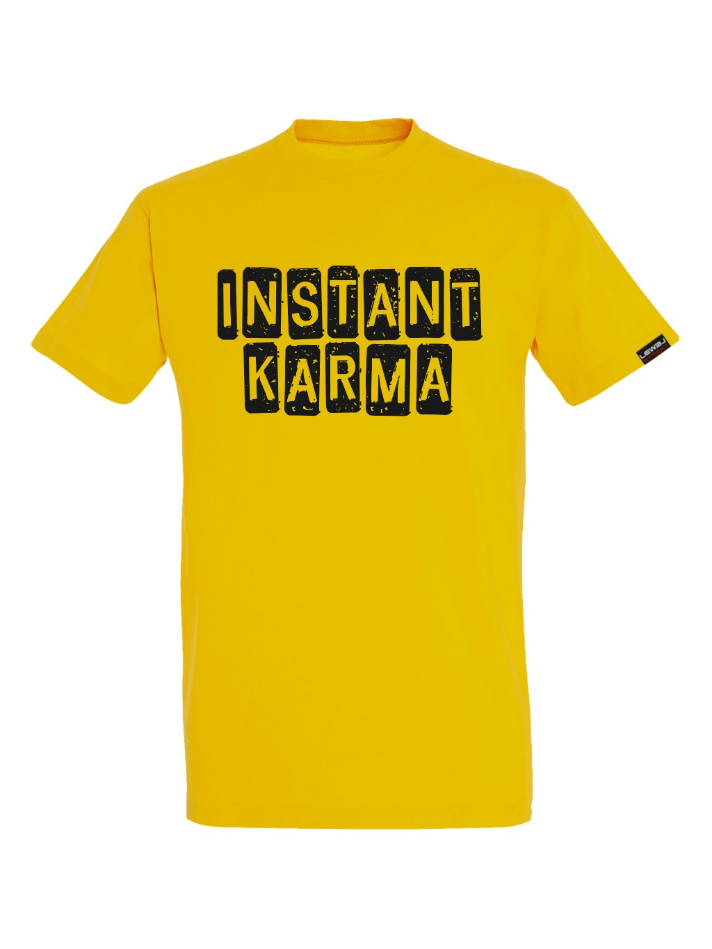 Instant Karma black on gold
