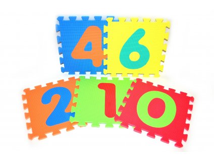 Bloky měkké - Číslice 10 ks 32 x 32 cm
