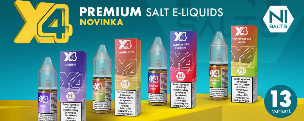 X4 liquidy s nikotovou solí