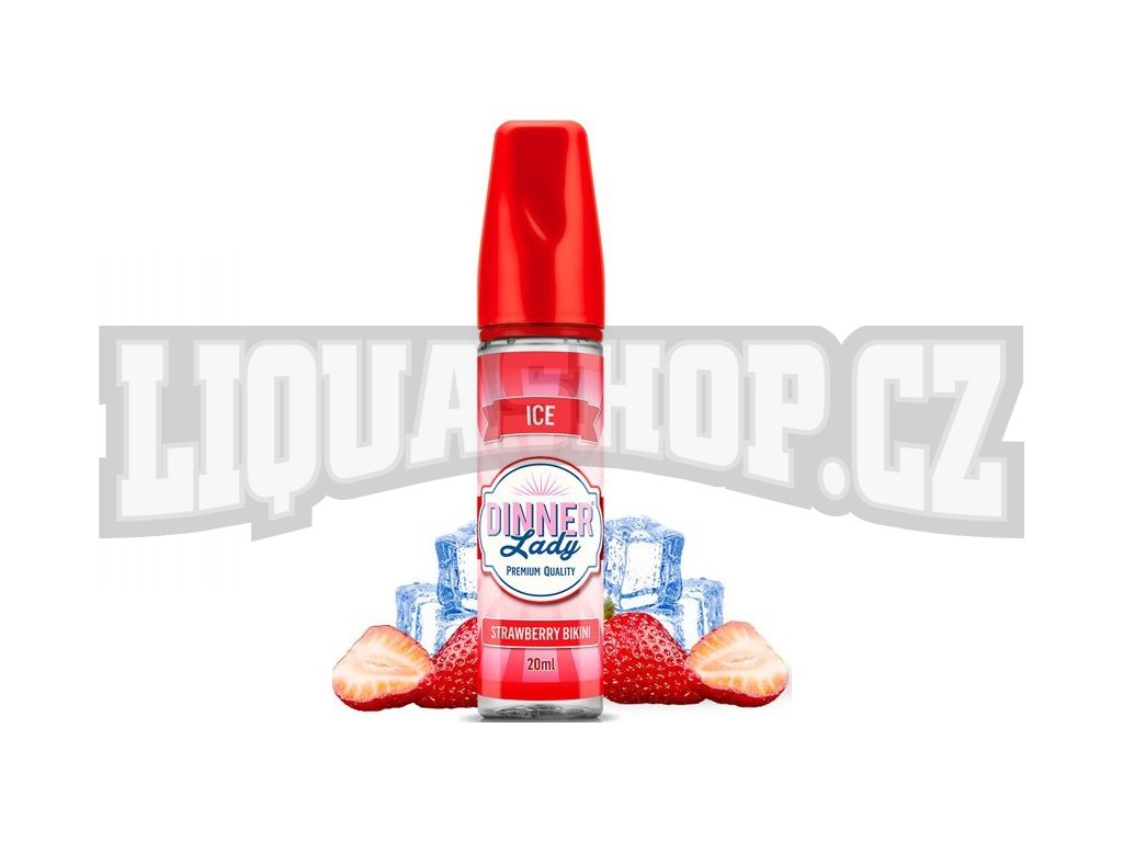 Příchuť Dinner Lady Ice 20ml Strawberry Bikini Ice Liquashopcz 4487