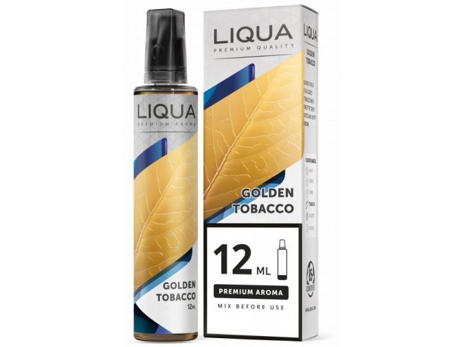 Příchuť Liqua Mix&Go Golden Tobacco 12ml (Výběr tabáků)