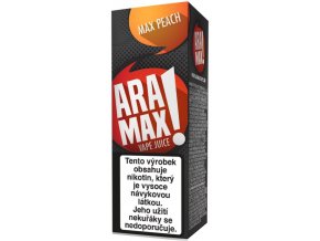liquid aramax max peach 10ml18mg