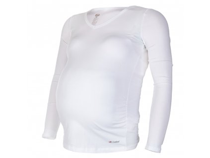 Tričko tehotenské DR tenké Outlast® - biela