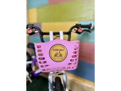 Dětský košík na kolo Little bike růžový