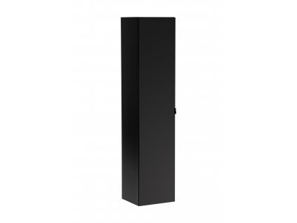 COMAD - Koupelnová skříňka vysoká Santa Fe Black - černá - 35x160x33 cm