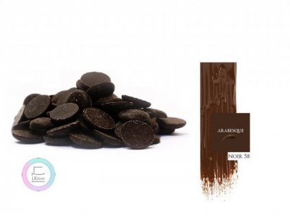 Hořká čokoláda Arabesque Noir 58%, 5 kg