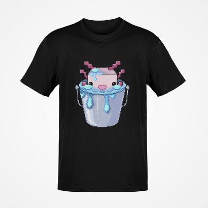 cute axolotl bucket triko mockup