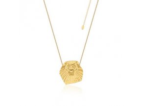 Disney The Lion King Simba Yellow Gold Necklace DLN102 400x