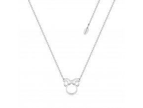 SPN019 Disney Minnie Mouse Bow Outline Stainless Steel Necklace 1000x1000