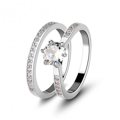 Set dámských stříbrných prstenů PRIYA 1
