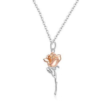 Dámský stříbrný náhrdelník ROSE 1