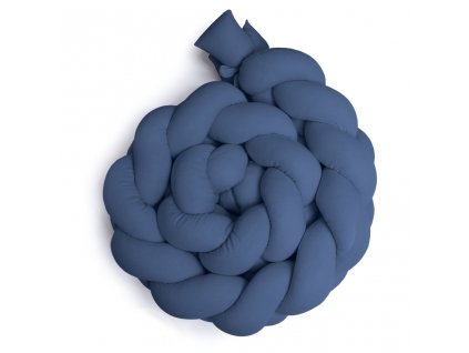Pletený mantinel Maceshka mušelín 180cm modrá