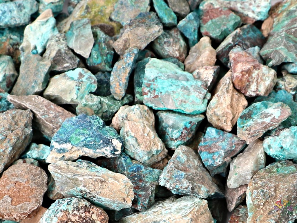 Chryzokol surový kámen 2 - 4 cm - Namíbie #521