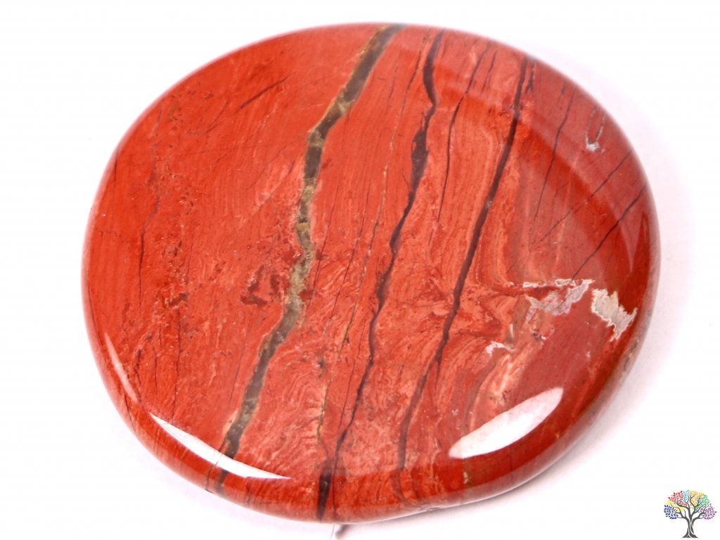 Hmatka Jaspis červený 40 - 45 mm placička #96