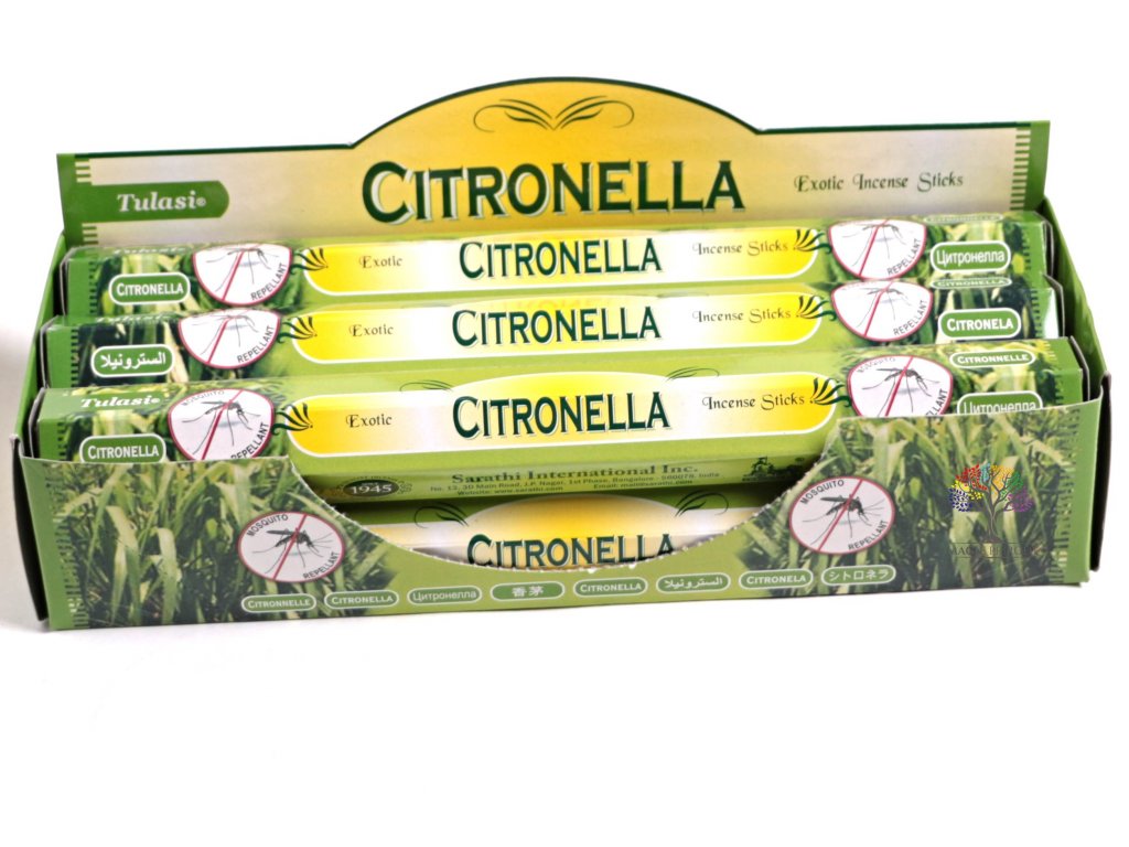 Vonné tyčinky Tulasi Citronella - vůně Citrusová tráva - 20 ks - #10
