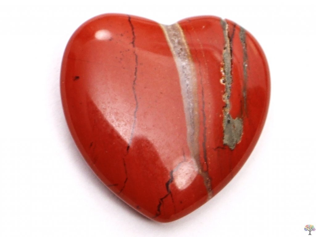 Srdce Jaspis červený 20x20 mm - Jaspisové srdce #27