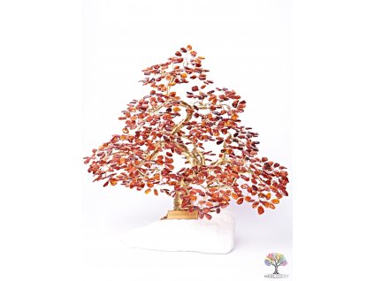 Jantar stromeček štěstí  - bonsai - 35 cm - D11 + dárkové balení #138
