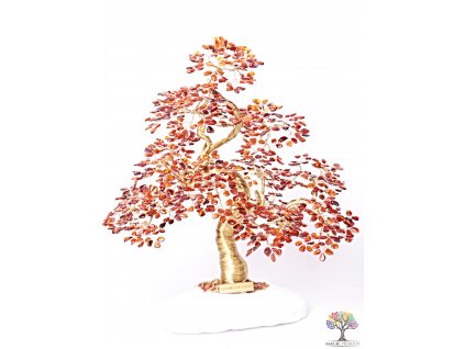 Jantar stromeček štěstí  - bonsai - 42 cm - D15 + dárkové balení #139