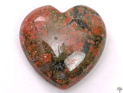 Srdce Unakit 30x30 mm - Unakitové srdce #54