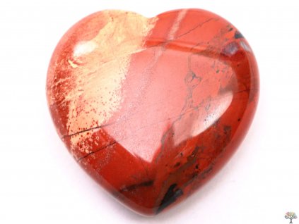 Srdce Jaspis červený 30x30 mm - Jaspisové srdce #60
