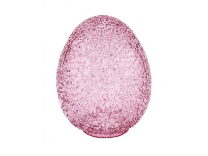 vejce skleněné růžové