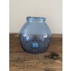 váza recyklované sklo modrá