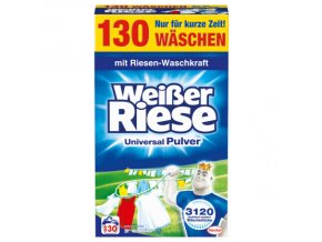 Prací prášky z Německa Weisser Riese Universal XXL, 130 pracích dávek