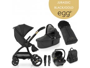 BabyStyle Egg2 set 6 v 1 - Jurassic Black/ GOLD - limitovaná edícia