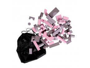 Baby Dan Soft Blocks mäkké hracie kocky, ružová/ľavanduľová