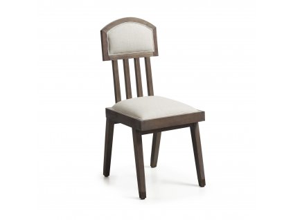Retro židle Spartan s polstrováním z masivního dřeva