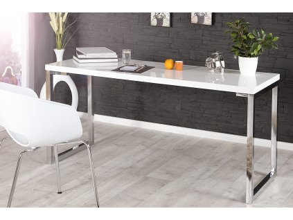 Moderní pracovní stůl White Desk 140cm bílá