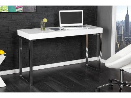 Moderní pracovní stůl White Desk 120x40cm bílá