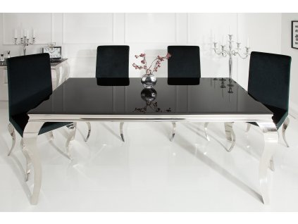 Luxusní jídelní stůl Modern Barock 180cm černý