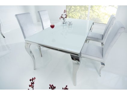 Luxusní jídelní stůl Modern Barock 180cm bilý