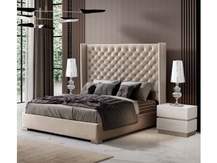 Luxusní čalouněná postel NORA zakázková výroba
