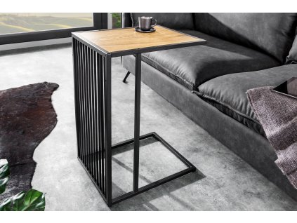 Moderní odkládací stolek Apart II 60cm divodký dub/antracit