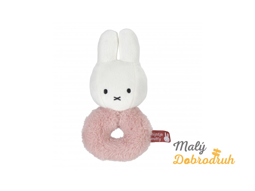 Hrkálka králiček Miffy Fluffy Pink