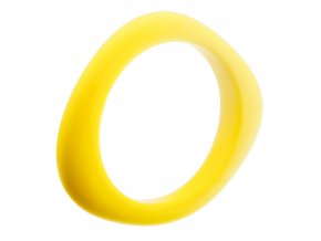 Silikonový náramek kousátko žlutý