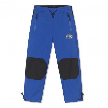 Chlapecké zateplené šusťákové kalhoty KUGO DK7098M - modré s černou