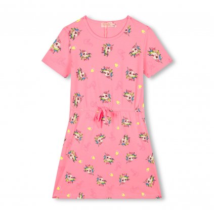 Dívčí šaty KUGO HS0688  -  světle růžové