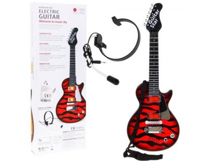 Gitara Elektryczna Rockowa Czerwona [38284] 568