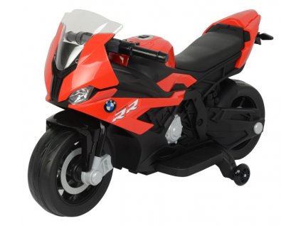 Dětská elektrická motorka BMW S1000RR černo červená2